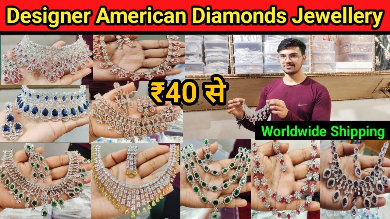 Latest Designer American Diamond Jewellery Collection 2023 | Best Quality Exclusive AD Jewellery