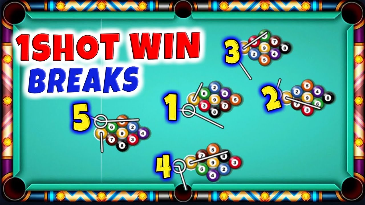 8 Ball 9 Ball Pool Table 1 Shot Win 5 Break Secret Tips