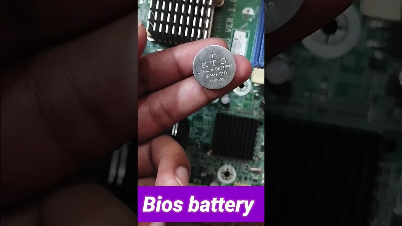 Remove And Set BIOS Battery In computer Motherboard||#computer #motherboard #share #viral #trending