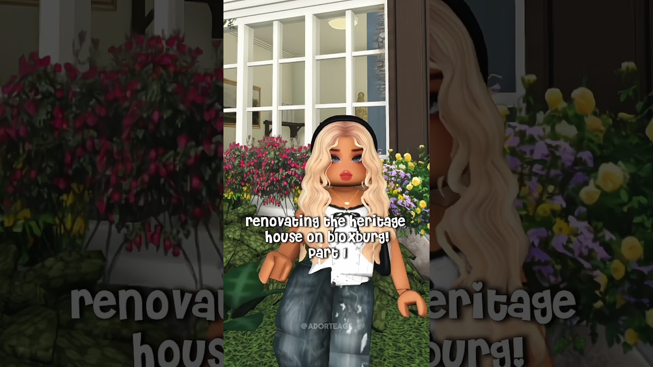 renovating the heritage house in bloxburg!