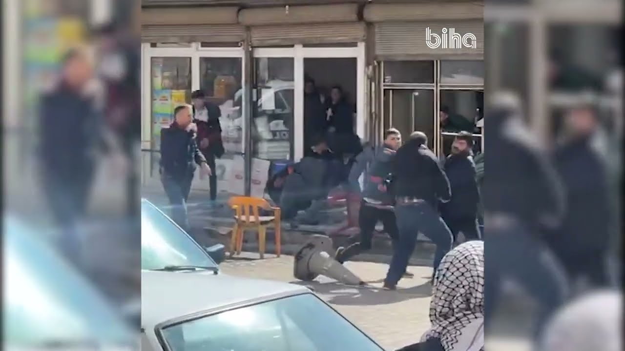 Viranşehir'de kavga anı cep telefonu kamerasına yansıdı