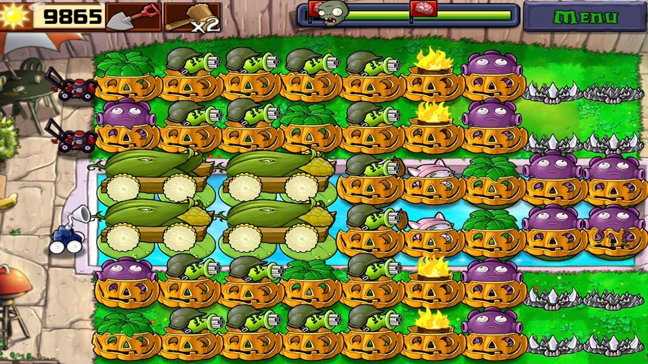 PVZ : Survival Endless : 25 - 28 Flags Completed