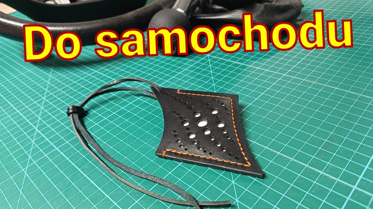 Autoduftanh&auml;nger aus Leder &ndash; Schritt-f&uuml;r-Schritt-Anleitung.