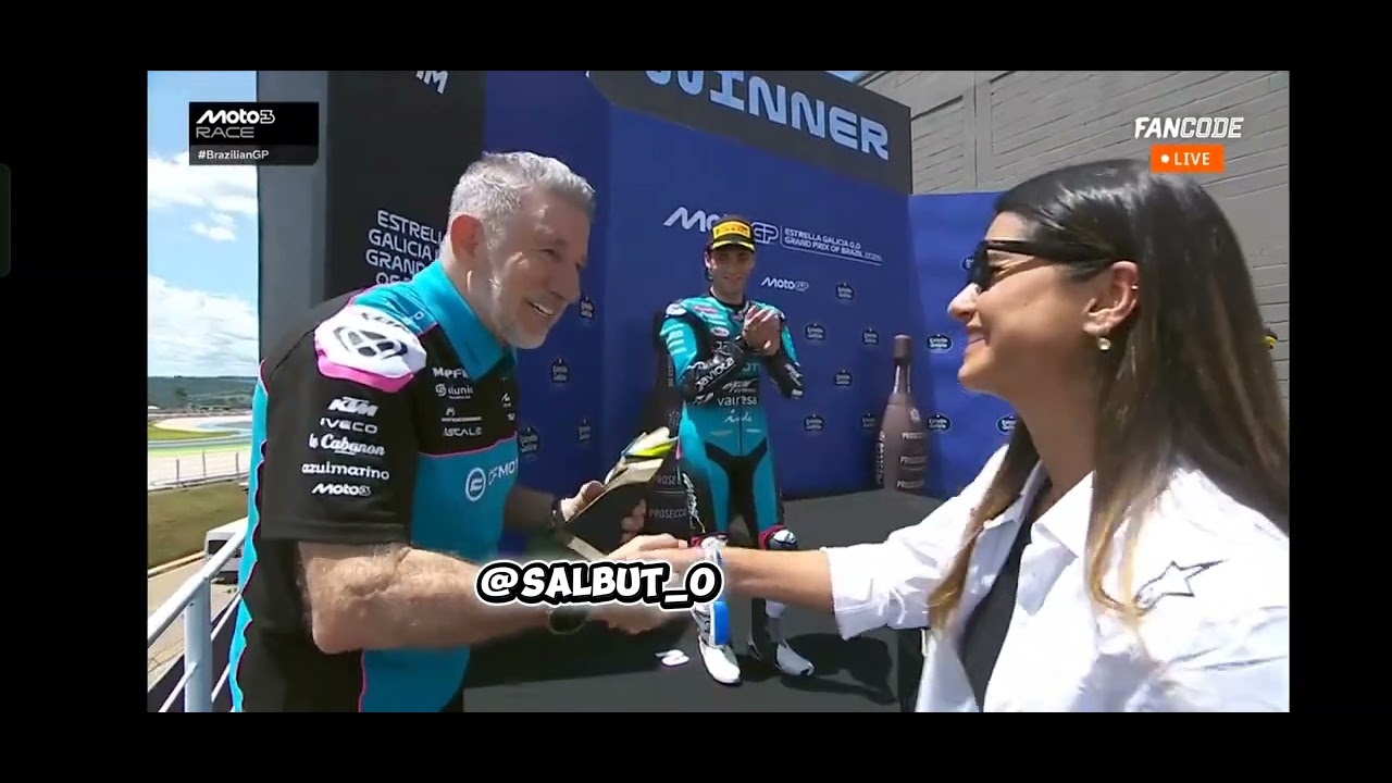 Veda podium moto3 di Brazil 2026 #motogp #moto3 #BrazilianGP