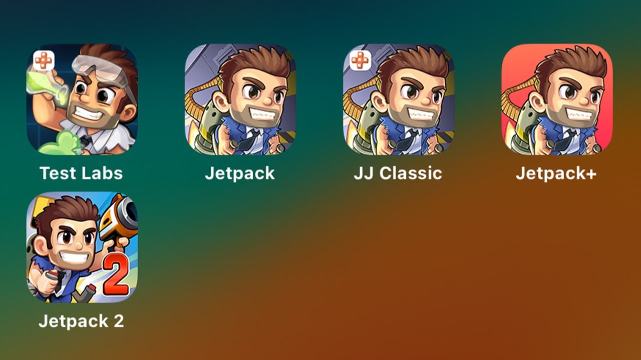 Тестовые лаборатории Jetpack Joyride, Jetpack Joyride, Jetpack Joyride Classic, Jetpack Joyride+,...