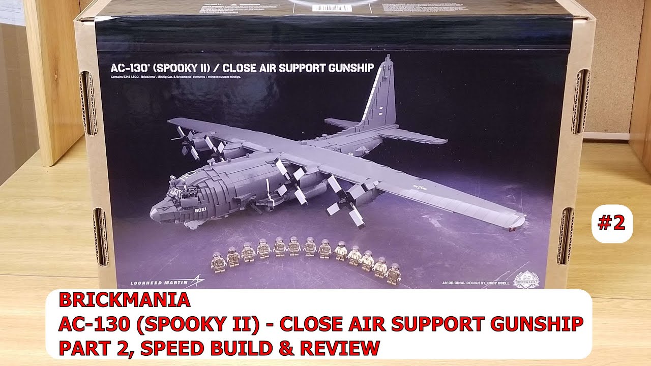 ЧАСТЬ 2, БРИКМАНИЯ, LEGO, AC-130 (SPOOKY II) - БОЕВОЙ ВЕРТОЛЕТ ДЛЯ непосредственной авиационной п...