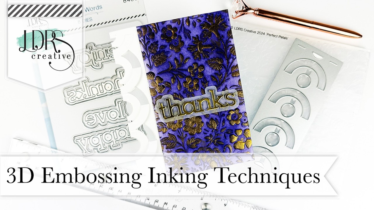Bold & Elegant Card Tutorial Featuring Metallic Gold Inking