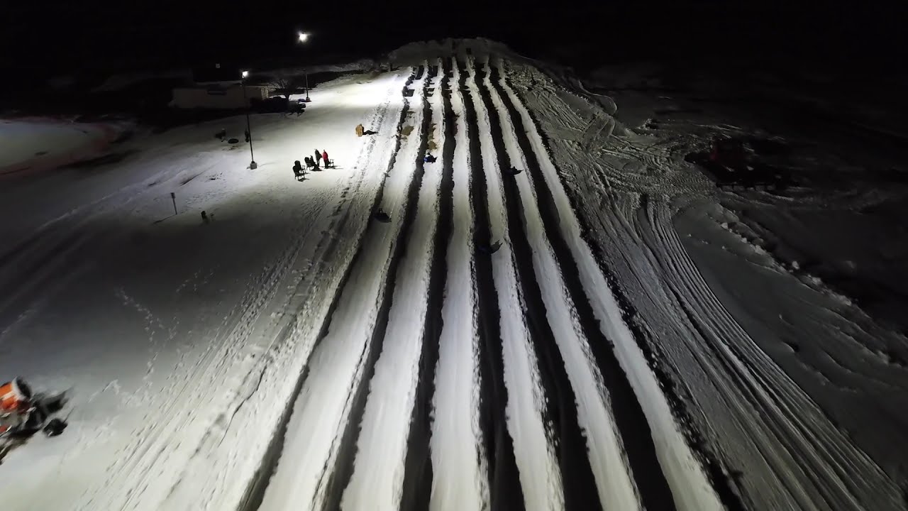 Snow Tubing at Greystone Night Video