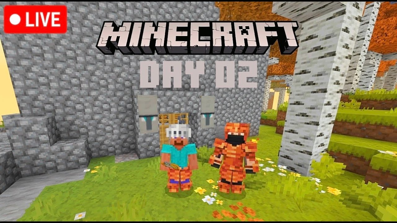 BEATING MINECRAFT W/ BRO | DAY 02