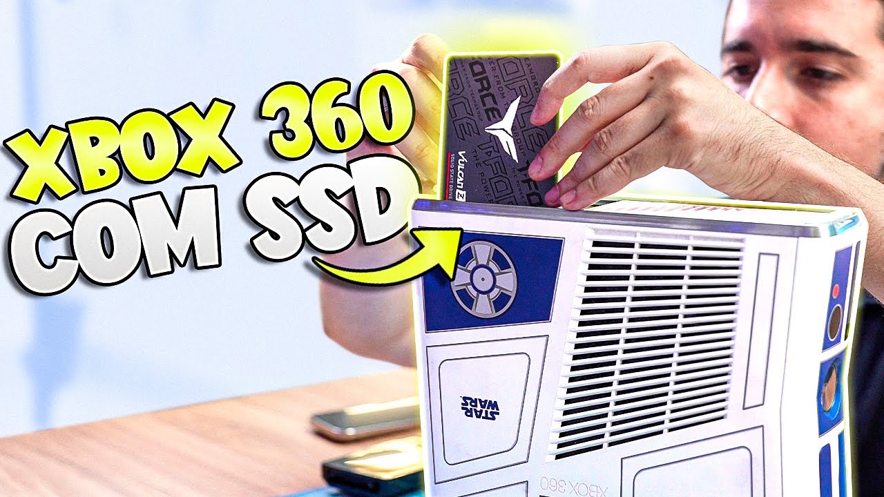 COLOQUEI SSD no XBOX 360 e fiquei IMPRESSIONADO com o RESULTADO!