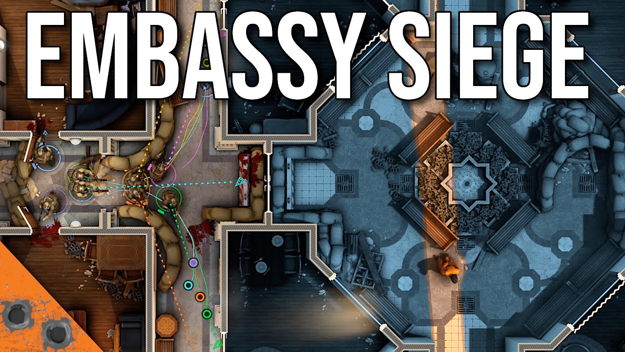 Blind Attempt at Embassy Siege in Door Kickers 2: Task Force North