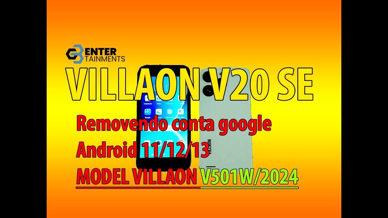 Como Remover Conta Google no Villaon V20 SE model Villaon V501W