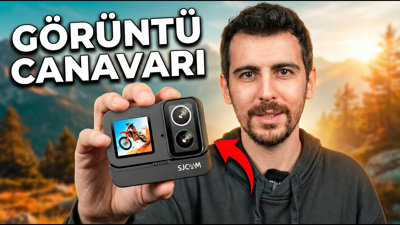 Gece Karanlığında Bile 4K Çekim! 🔥 SJCAM SJ20 (Çift Lensli Aksiyon Kamerası)