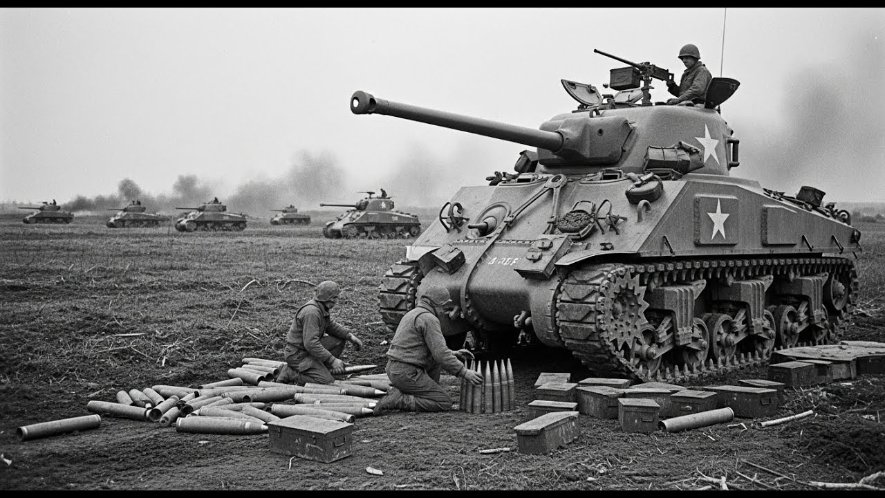 Bắn Trúng Mà Không Nổ — Kho Đạn Ngập Nước Khiến Sherman Mỹ Lật Kèo Panzer Đức
