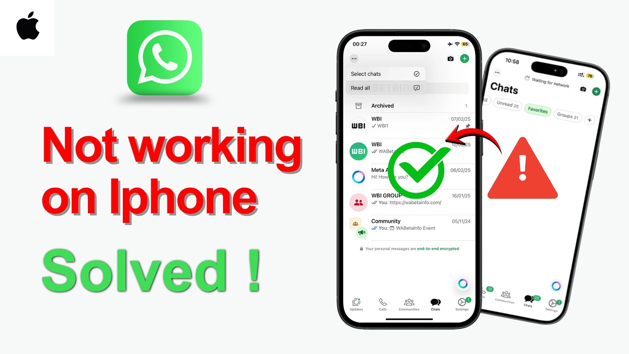 Fix WhatsApp Not Working on iPhone | Whatsapp Not responding issue fixed