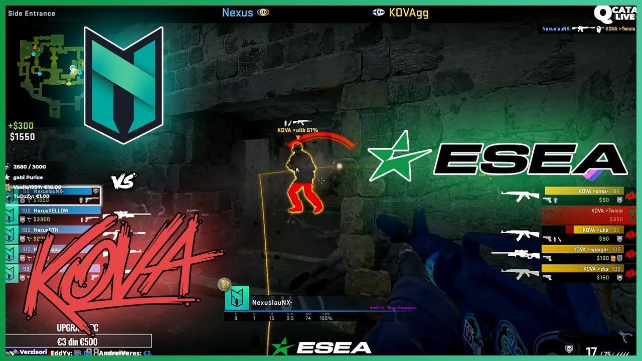 Nexus vs KOVA | ESEA Season 39 - EU - CSGO Advanced - HiGHLiGHTS | CSGO