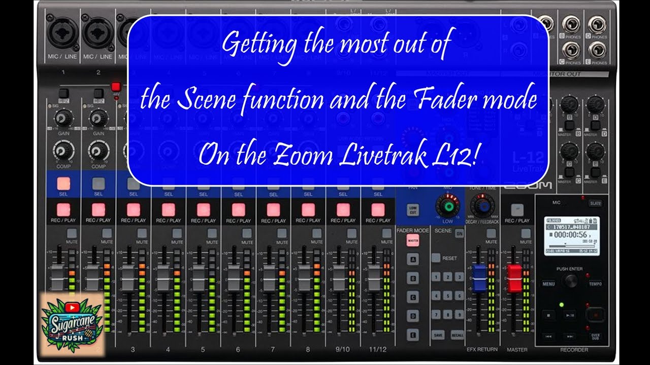 Zoom Livetrak L-12: базовый урок по режиму фейдера и созданию полезных сцен. Практическая версия!