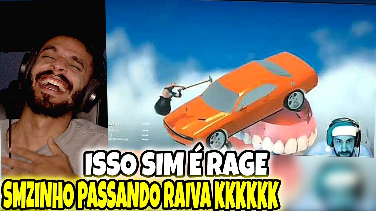 REACT | 10 minutos de rage no Getting over it | SMZINHO