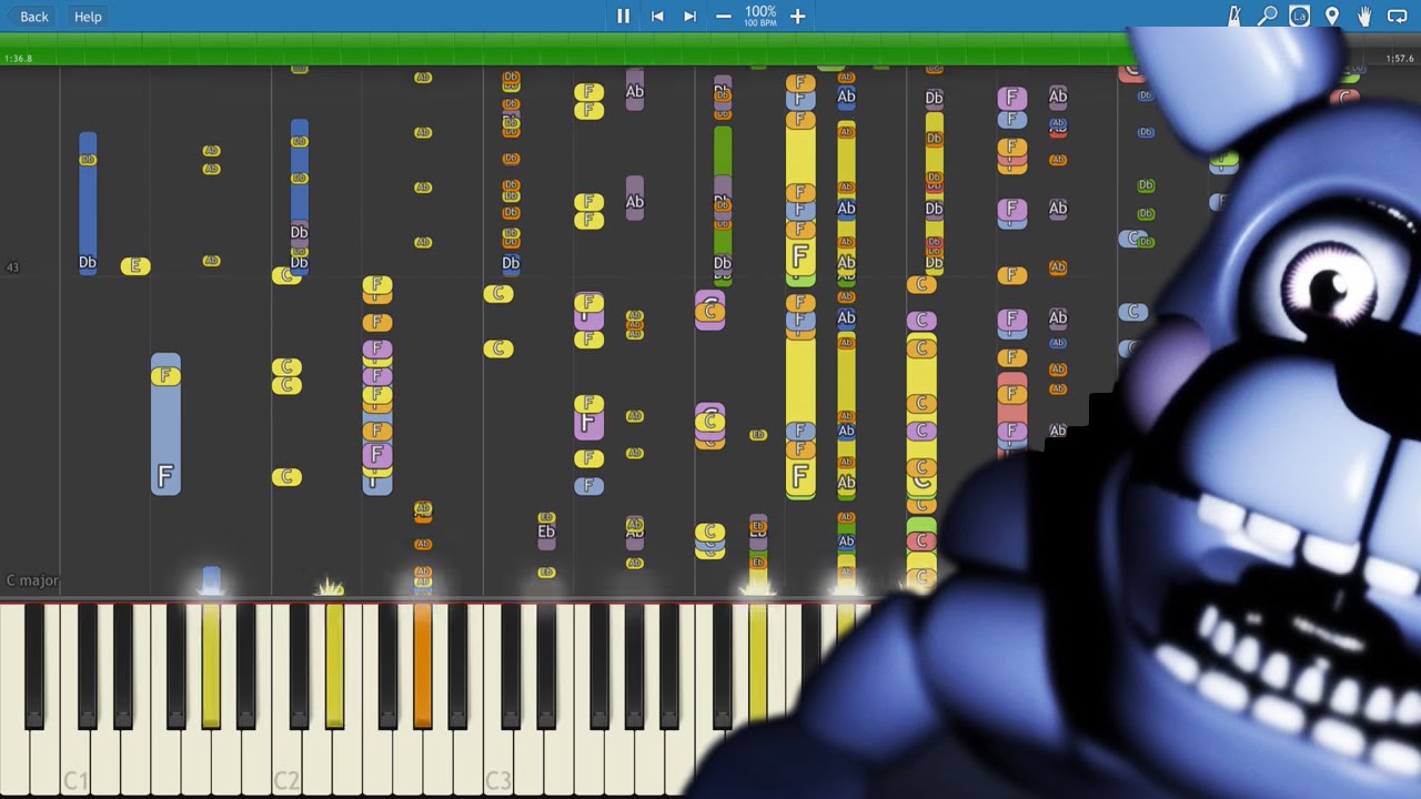 IMPOSSIBLE REMIX - FNAF Sister Location - Join Us For A Bite - Piano Cover