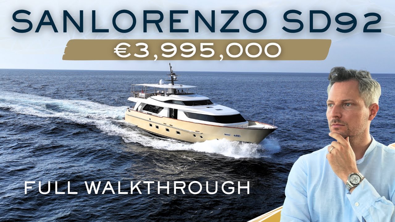 Full Walkthrough of Sanlorenzo SD92 ‘Lady Alina’ | 27m Yacht for Sale