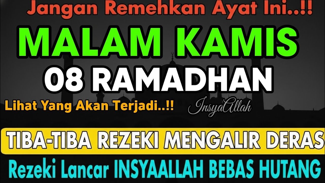 🔴LANGSUNG DIKABULKAN..‼️CUKUP PUTAR SEKALI DAN DENGARKAN, 100 RIBU MALAIKAT TURUN | REZEKI LANCAR