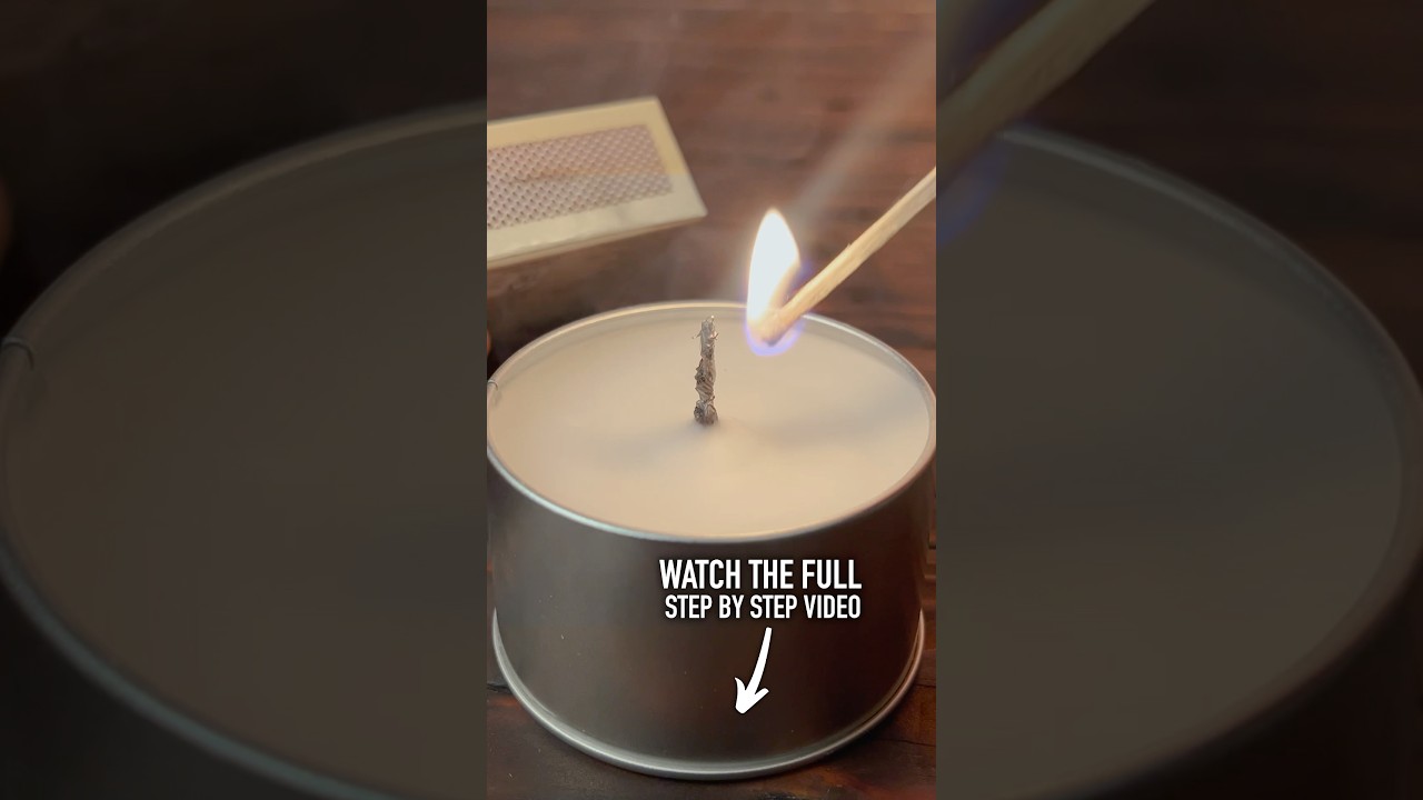 How To Make an INFINITE CANDLE Wick - Burns Forever! #survival #camping #lifehacks #diy