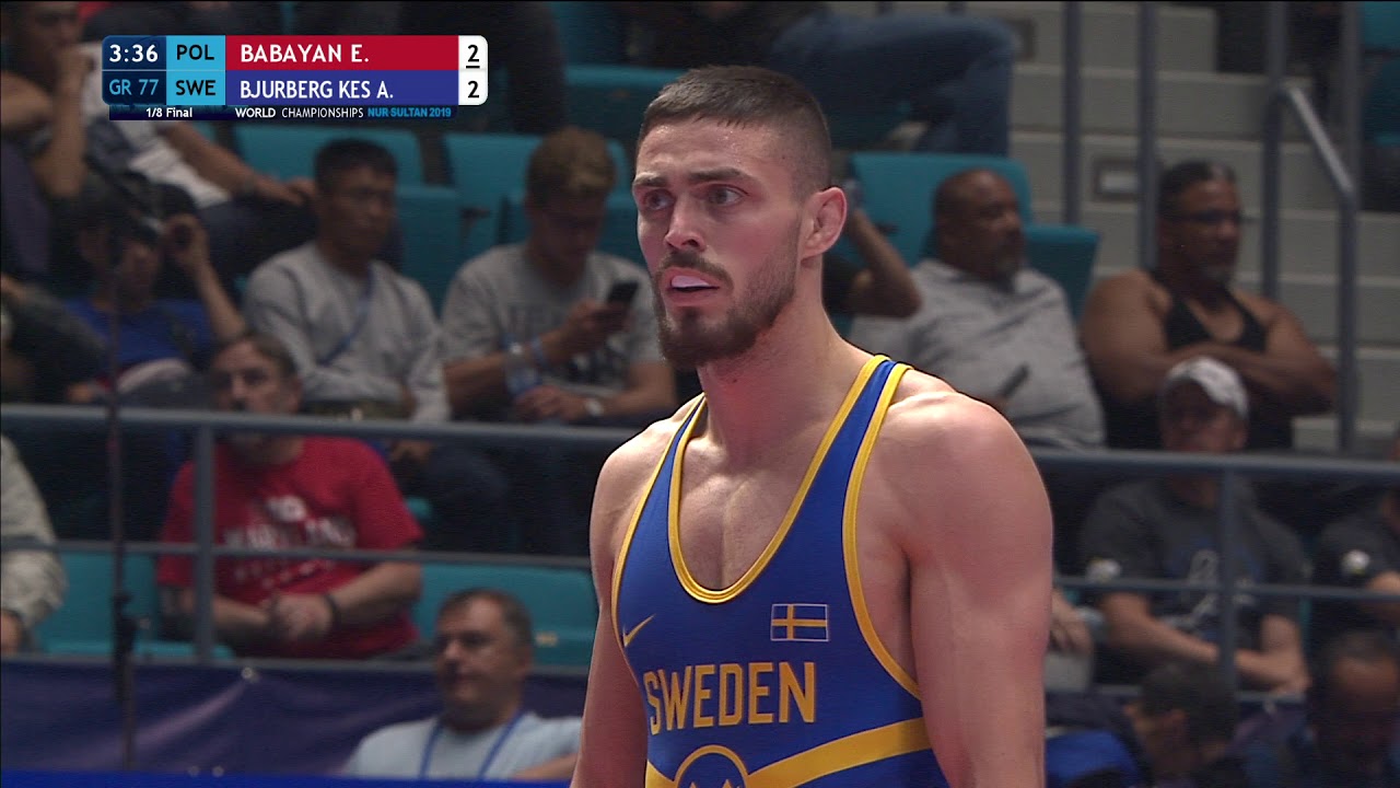 1/8 GR - 77 kg: E. BABAYAN (POL) v. A. BJURBERG KES (SWE)