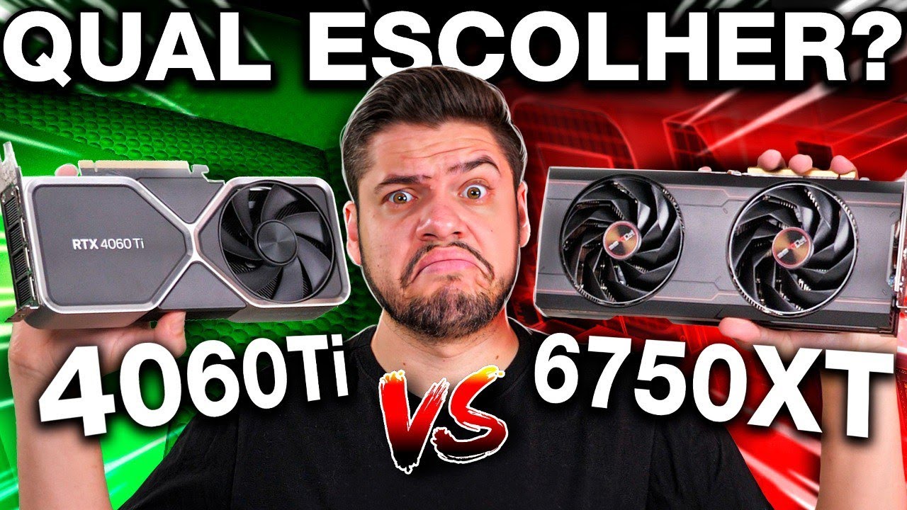 RTX 4060Ti vs RX 6750 XT: QUAL COMPENSA? PREÇO, CONSUMO, TEMPERATURA, Ray Tracing, VRAM 8GB vs 12GB