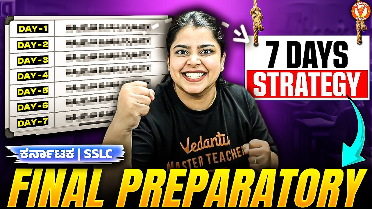 How to Finish SSLC English Syllabus in 7 Days! 📉 Final Preparatory 2026