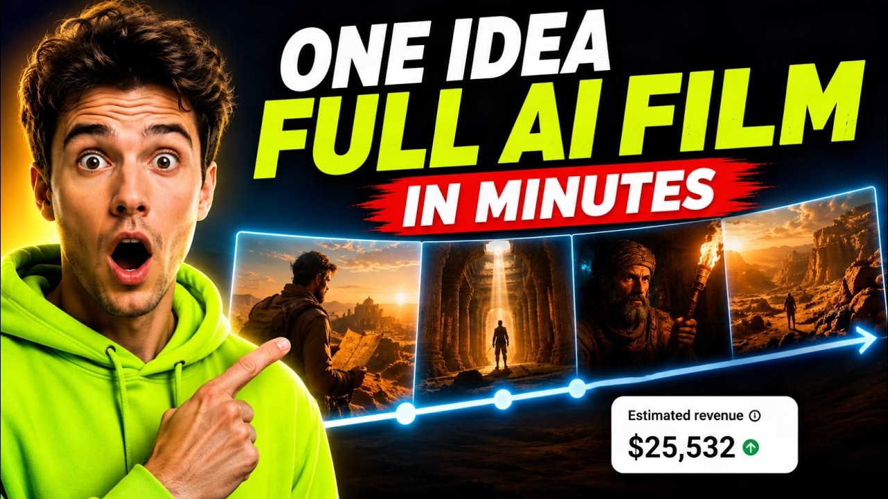 Turn One Idea Into an AI Film With Google Flow Storyboard in Minutes (100% FREE)