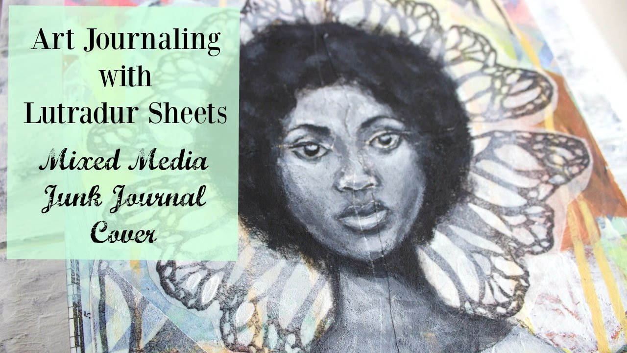 Mixed Media Art Journal Cover | Adding Texture with Lutradur Sheets