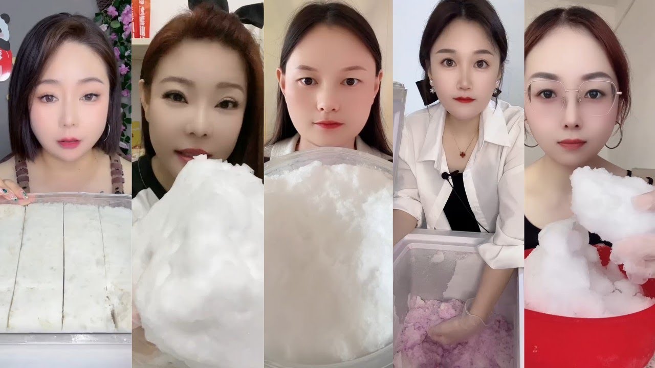 ASMR ICE EATING || FREEZER FROST EATING || SATISFYING SOFT CRUNCHY FROST BITES ASMR🧊 