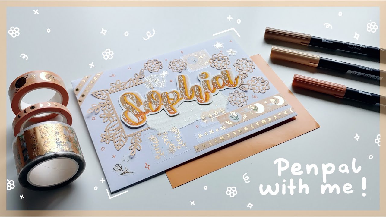 Penpal with me 💌 | flower theme 🌼 ft. Notebook Therapy