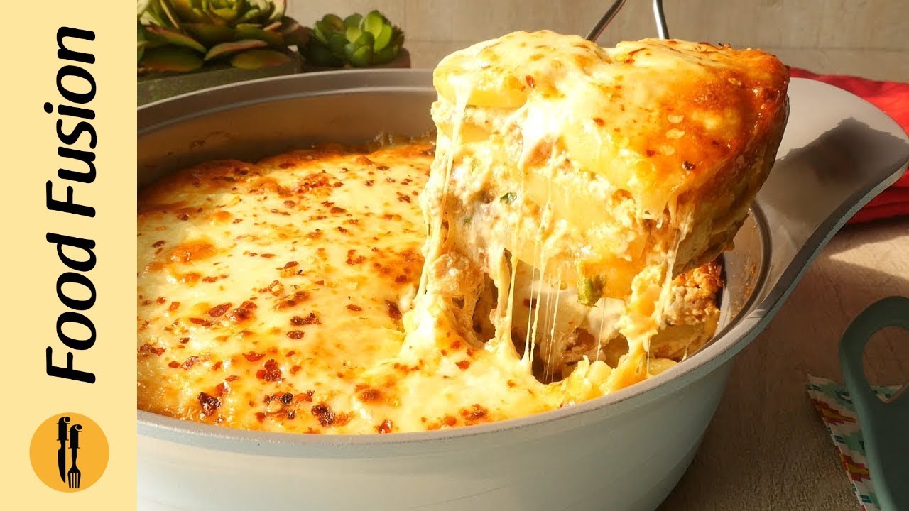 Spicy Potato Lasagna Recipe By Food Fusion