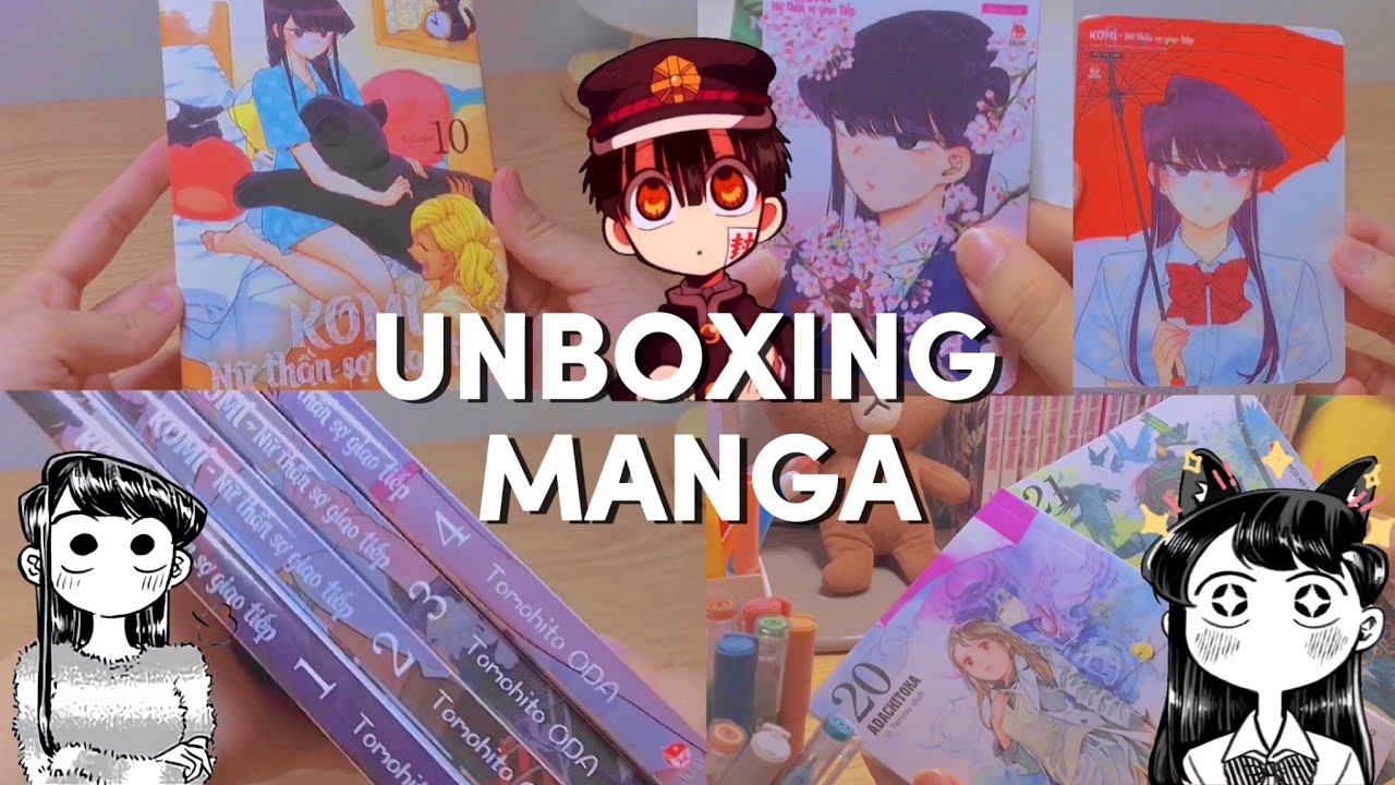 🛍 UNBOXING MANGA || Komi nữ thần sợ giao tiếp, Vị thần lang thang, Standee Hanako-kun ✨|| Tandoo 🧀