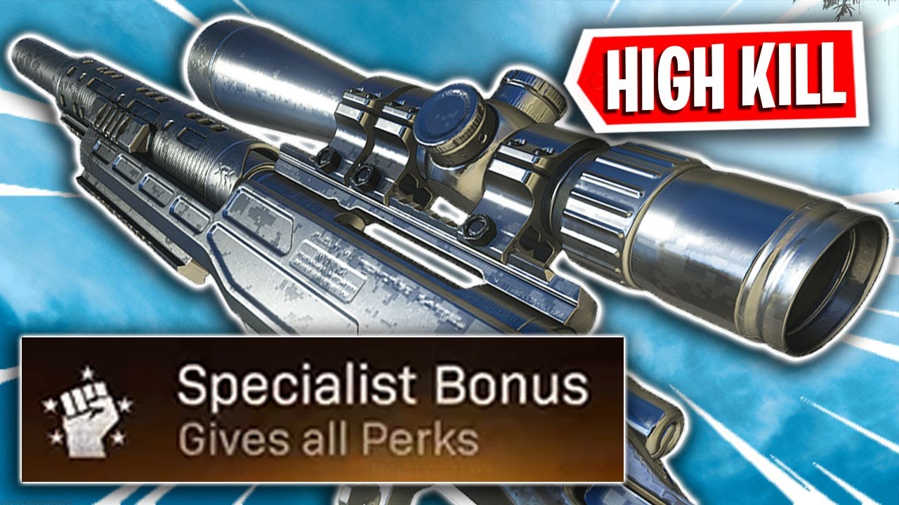 I picked up SPECIALIST BONUS with NEW SNIPER (SP-R 208) and DESTROYED in Warzone