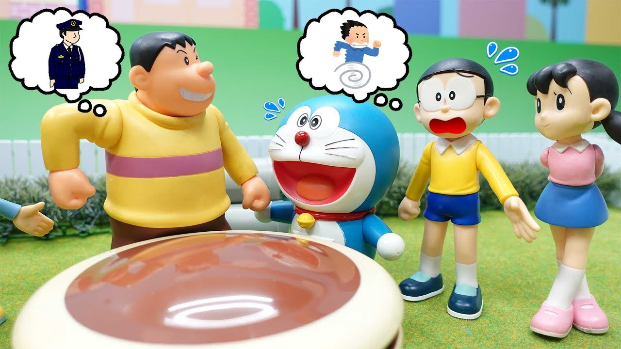 ケイドロ どらやきを てにいれるのはどっち？　おもちゃ アニメ【ドラえもん】