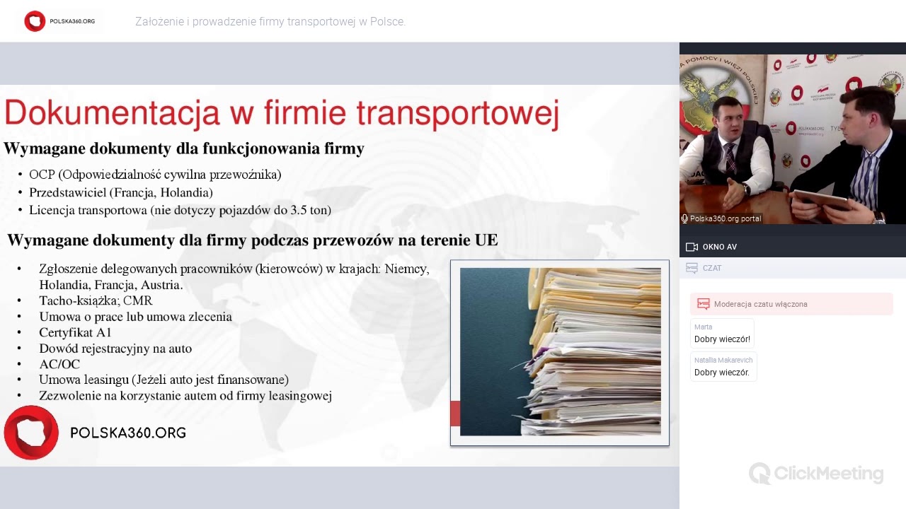 Założenie i prowadzenie firmy transportowej w Polsce.