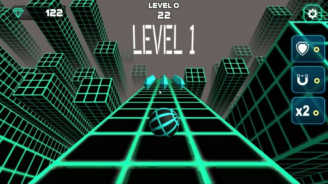 Slope 3D Game (Crazy Roll) Walkthrough! 10k! X2 Speed