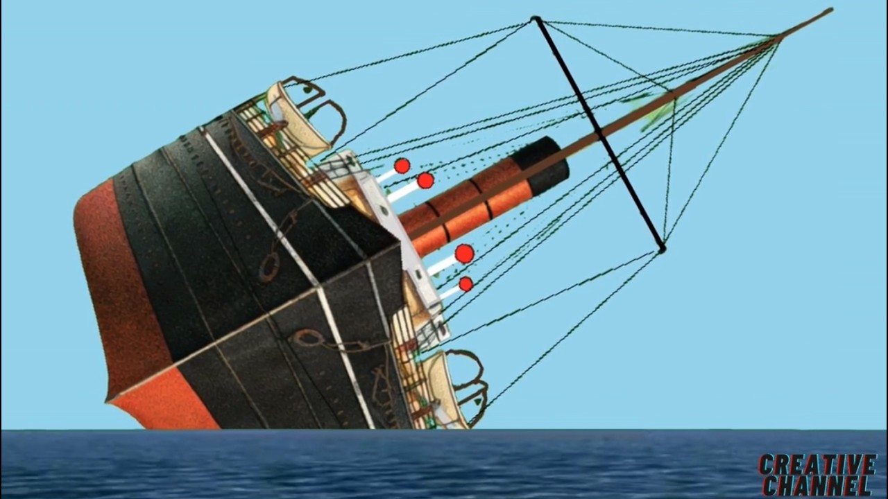 Sinking the SS Persiam ship - Animation