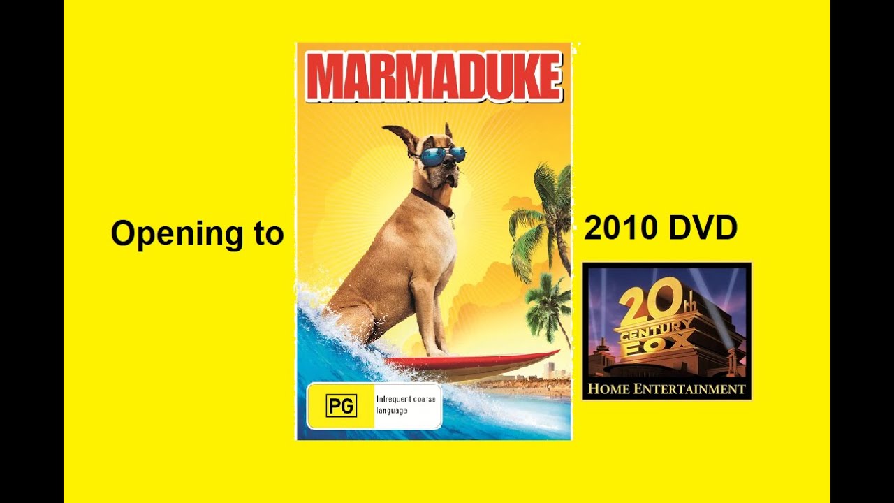 Opening to Marmaduke 2010 DVD