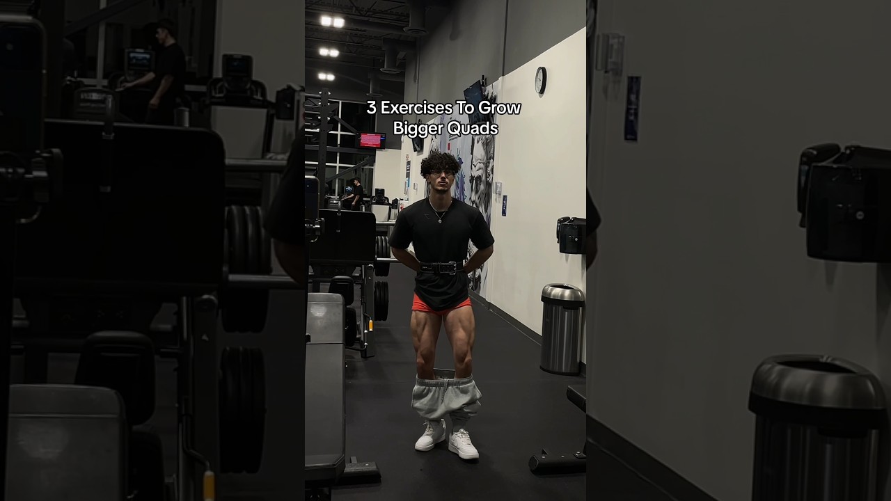 3 Exercises To Grow Bigger Quads 🦵