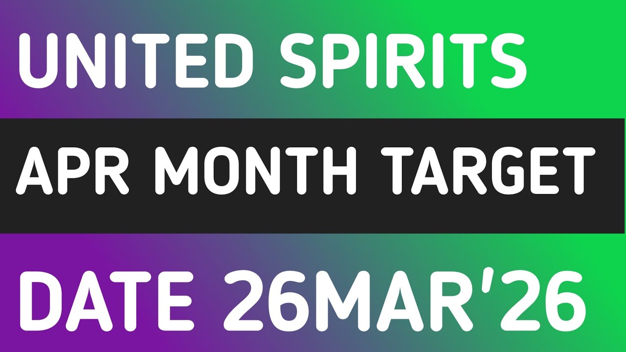 UNITED SPIRITS STOCK LATEST NEWS 26MAR'26/UNITED SPIRITS SHARE LATEST ANALYSIS WITH TARGET FORECAST 