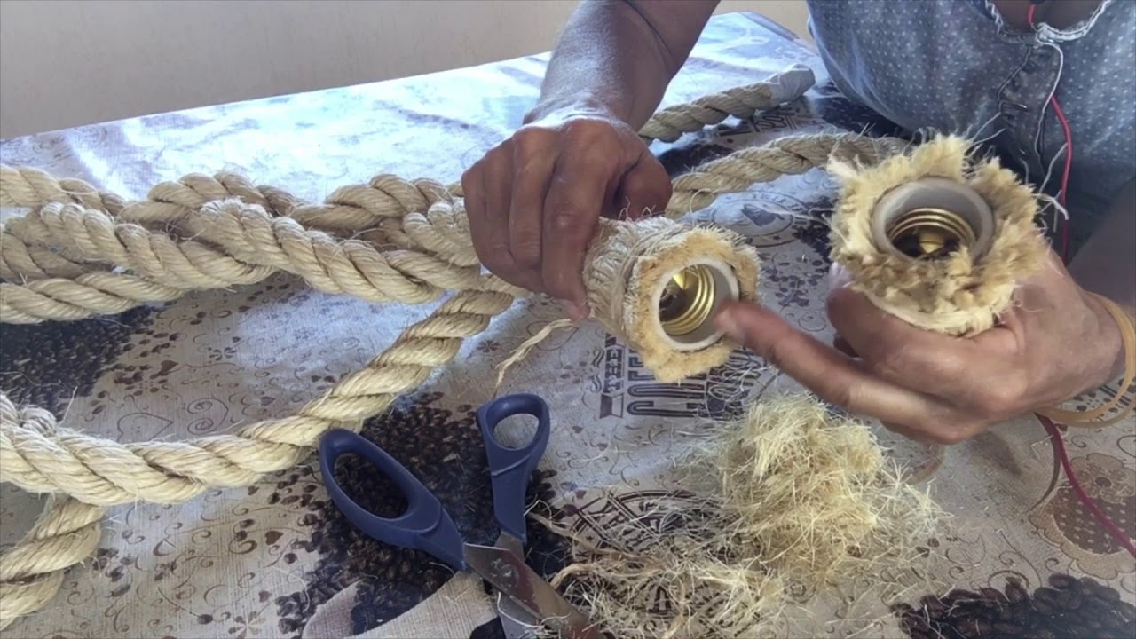 Pendente de corda sisal passo a passo