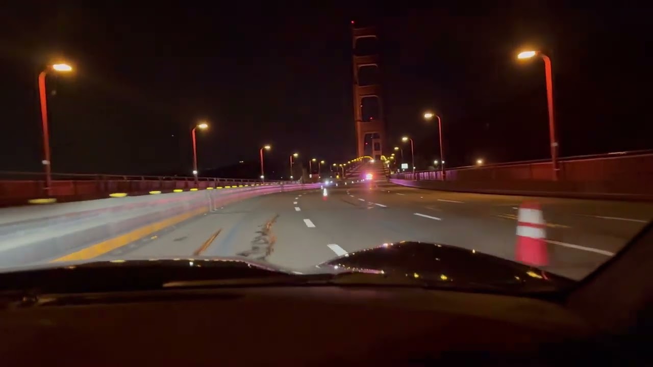 Late Night Driving On The Bridge@CorvetteLunchtime 