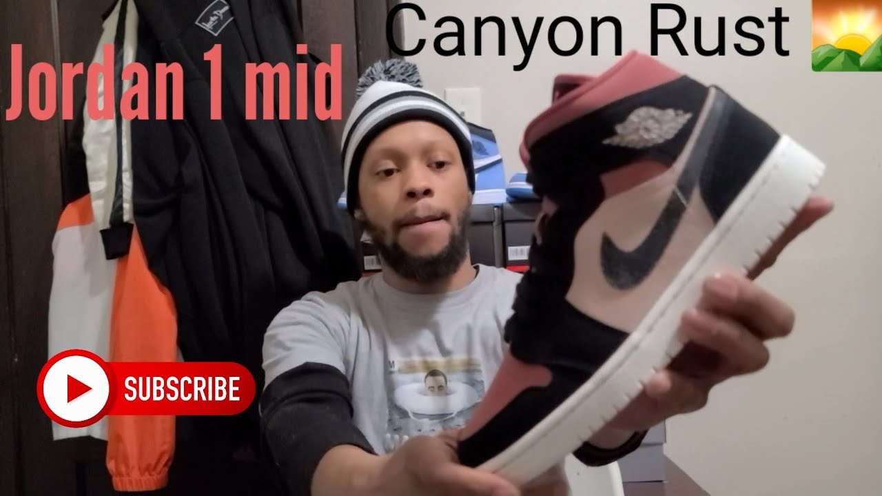 DID YOUR KNOW ABOUT THESE #JORDAN1 MID? 🤔 CANYON RUST PINK 🔥🔥