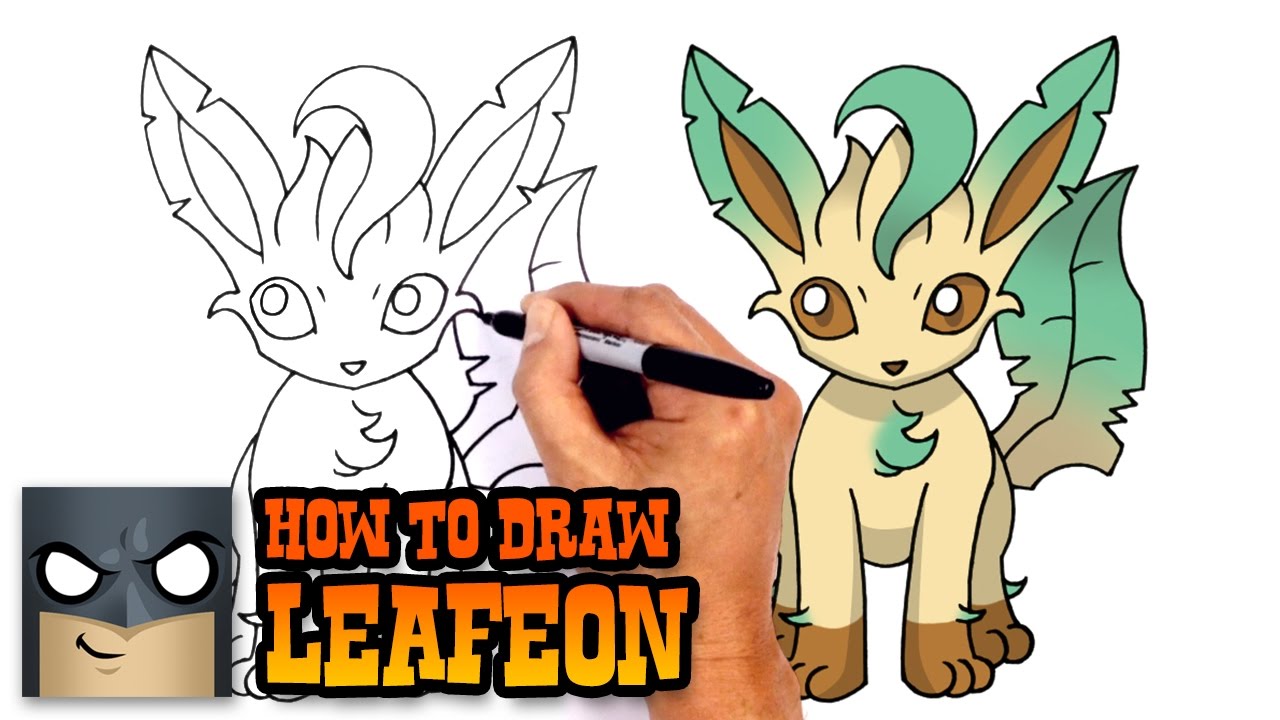 How to Draw Leafeon | Pokemon