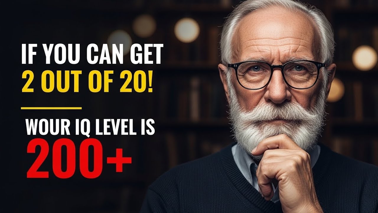 If You Can Get 2 Out of 20, Your IQ Level Is 200+ | Hard Brain Challenge