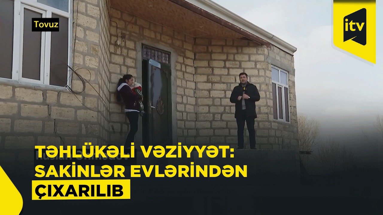 Yaşayış evlərində çatlar yaranıb, sakinlər evlərini tərk etmək məcburiyyətində qalıblar