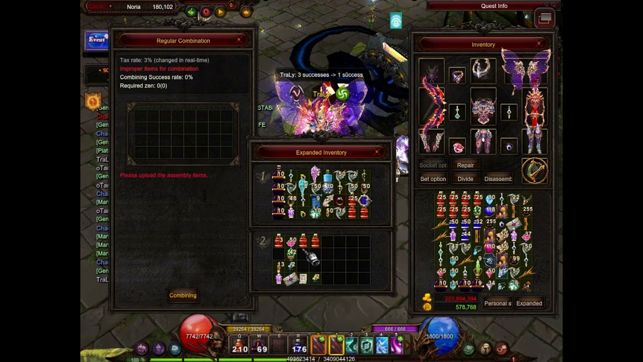 Upgrading Ancestral Earring to +15 - Mu Online